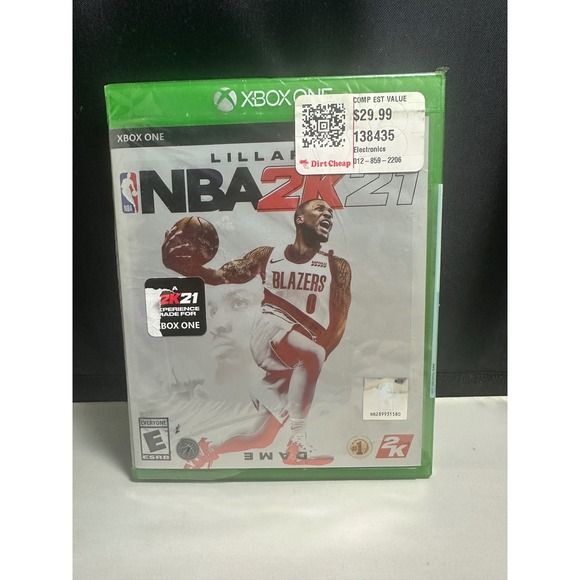 Microsoft Other - NBA 2K21 Xbox One Video Game Damian Lillard Cover Brand New Sealed Physical Disc